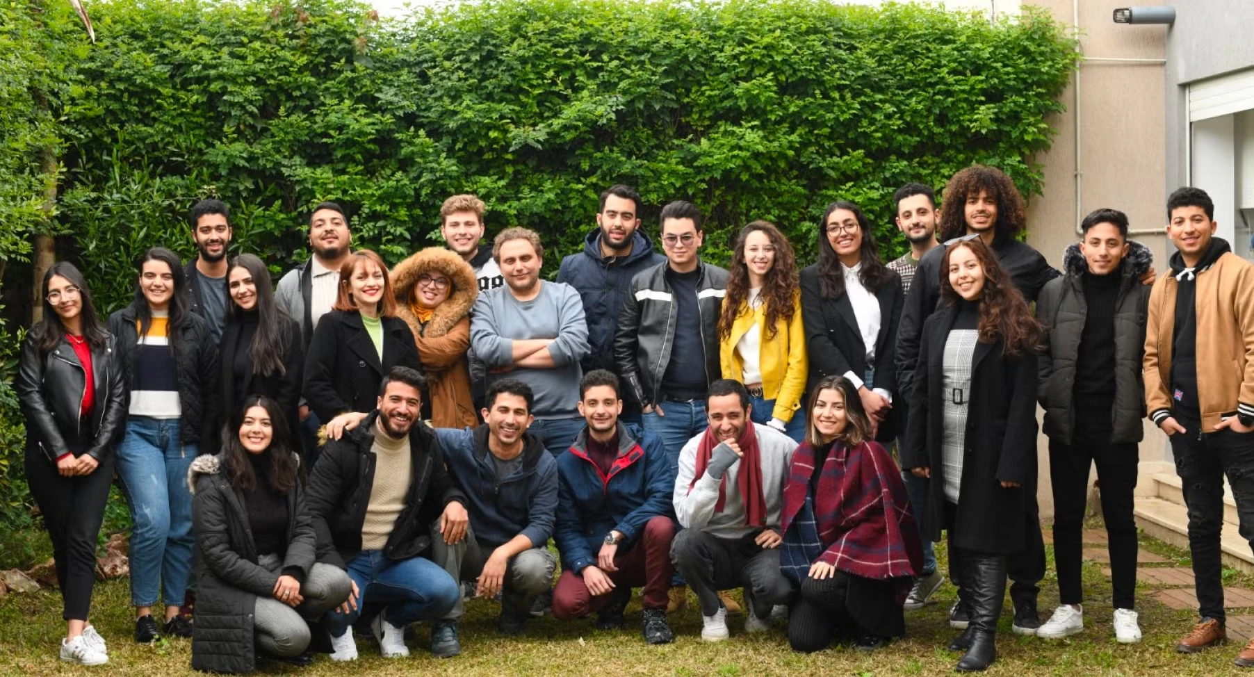 CodeCooperation colleagues gathered outdoors for a team photograph.